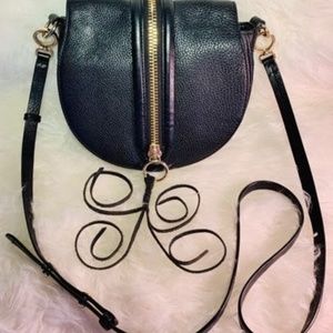 NEW Rebecca Minkoff Mara Saddle Leather Black